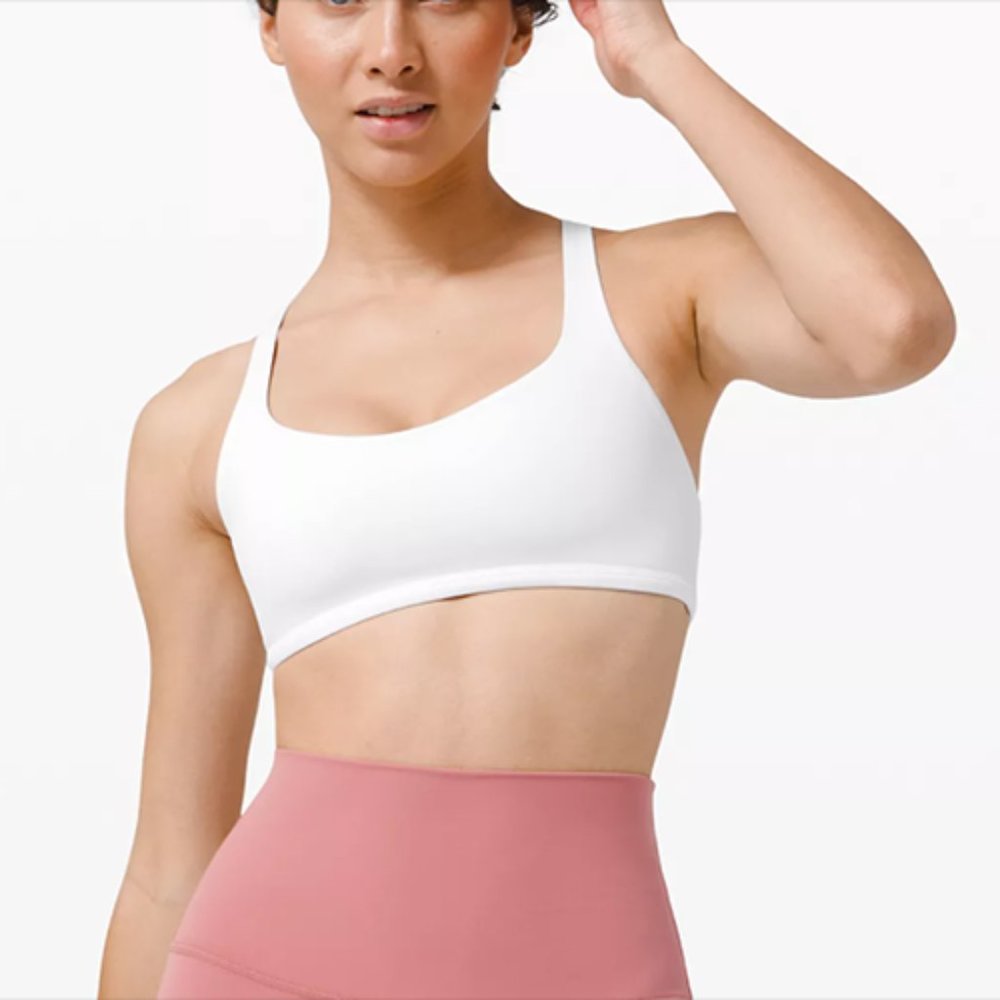 Lululemon Free to Be Bra - Wild, White (Size 6)